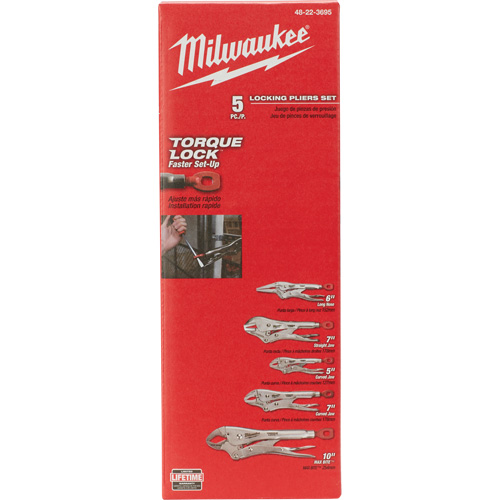 Jeu de pinces de verrouillage Torque Lock, 5 Morceaux Planification Entrepots Molloy