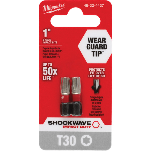 Embout de tournevis Shockwave Impact Duty, Torx, T-30, Prise 1/4" Planification Entrepots Molloy