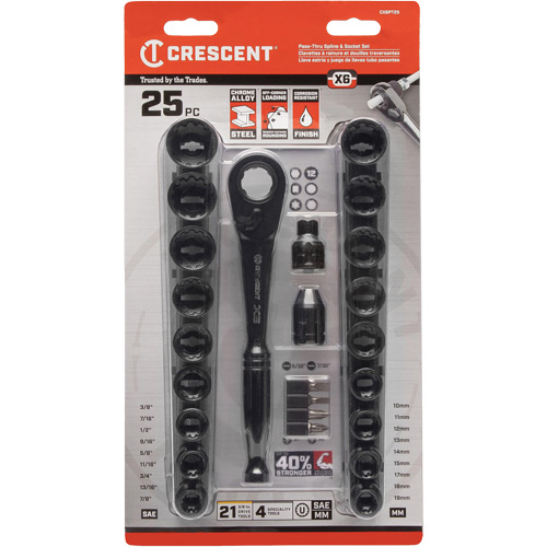 Ensemble d'outils pour m&eacute;canicien, 25 Mcx, Prise de 3/8" Planification Entrepots Molloy