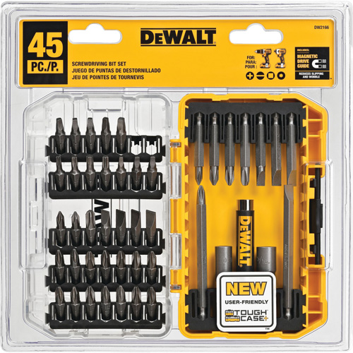 Jeu de 45 embouts de tournevis avec &eacute;tui ToughCase+ Planification Entrepots Molloy
