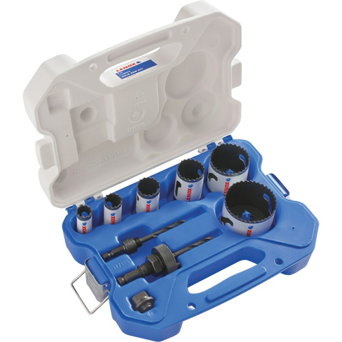 Plumber Bi-Metal Hole Saw Set, 9 Pieces Planification Entrepots Molloy