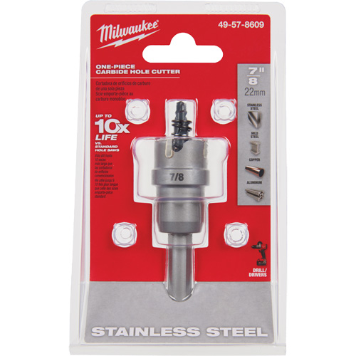 Scies-cloches au carbure monobloc, 7/8", Profondeur de la coupe de 3/16" Planification Entrepots Molloy