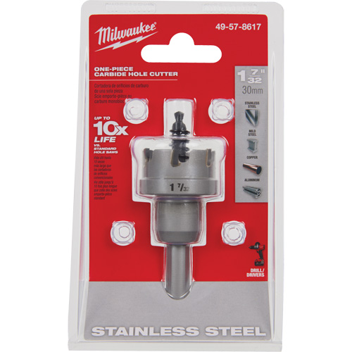 Scies-cloches au carbure monobloc, 1-7/32", Profondeur de la coupe de 3/16" Planification Entrepots Molloy