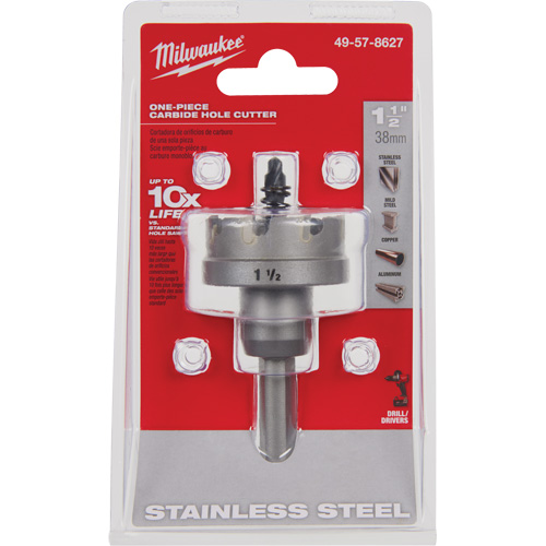 Scies-cloches au carbure monobloc, 1-1/2", Profondeur de la coupe de 3/16" Planification Entrepots Molloy