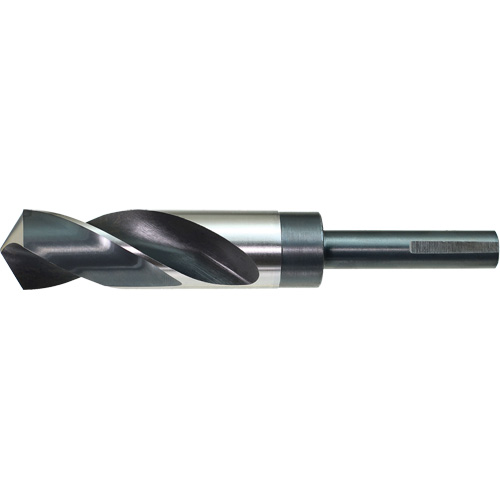 DRILLCO Reduced Shank Drill Bit, 9/16", High Speed Steel, 3" Flute, 118° Point Planification Entrepots Molloy