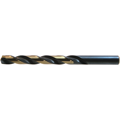 DRILLCO Heavy-Duty Jobber Drill, High Speed Steel, #1, 3-7/8" L, 2-5/8" Flute, 135° Point Angle Planification Entrepots Molloy