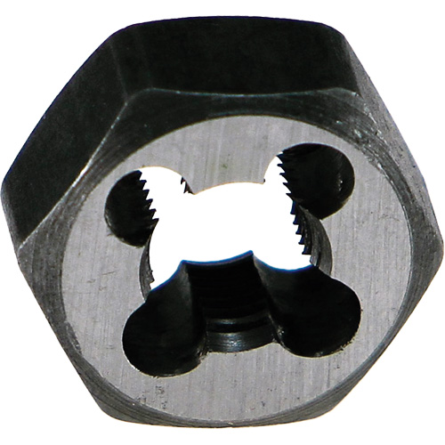 Drillco&reg; Hexagon Threading Die Nut, 1/4"-20 Thread, High Speed Steel Planification Entrepots Molloy