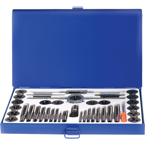 Drillco&reg; Fractional Tap & Die Set, 40 Pieces Planification Entrepots Molloy