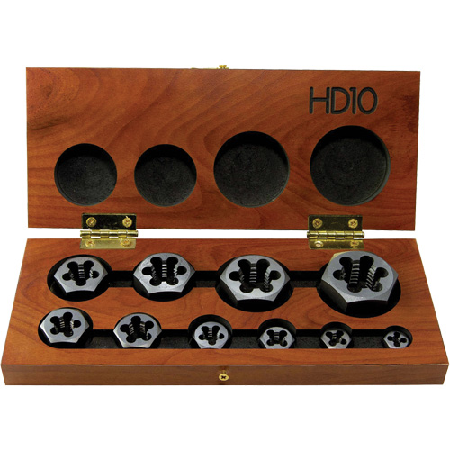 Drillco&reg; Hex Threading Die Set, 10 Pieces Planification Entrepots Molloy