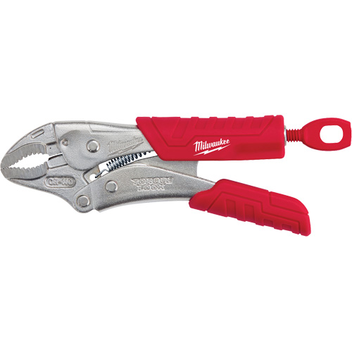 Pince-&eacute;tau avec poign&eacute;es Torque Lock, Longueur 5", M&acirc;choire courb&eacute;e Planification Entrepots Molloy