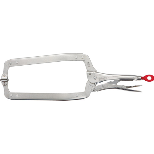 Pince-&eacute;tau en C &agrave; m&acirc;choires pivotantes Torque Lock, Longueur 18", Pinces serre-joints Planification Entrepots Molloy