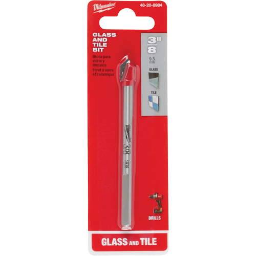 Glass & Tile Bit, 3/8", Carbide Planification Entrepots Molloy