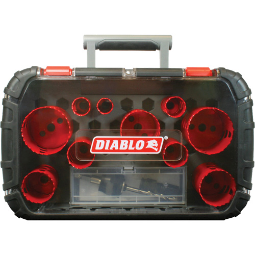 General Purpose Bi-Metal Hole Saw Set, 14 Pieces Planification Entrepots Molloy