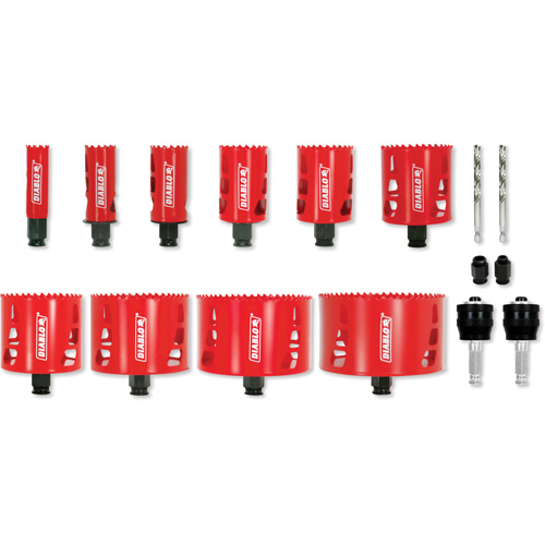 Electrician's Bi-Metal Hole Saw Set, 16 Pieces Planification Entrepots Molloy
