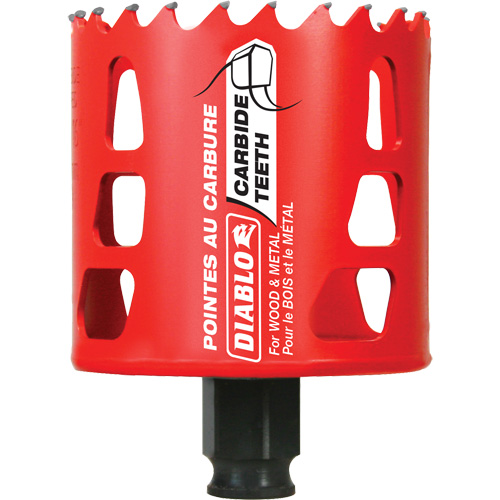 Wood & Metal Hole Saw, 2-11/16", 2-3/8" Depth of Cut, Carbide Planification Entrepots Molloy