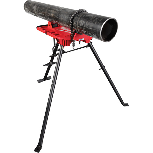 Tr&eacute;pied de nivellement de 6" avec &eacute;tau &agrave; chaîne Planification Entrepots Molloy