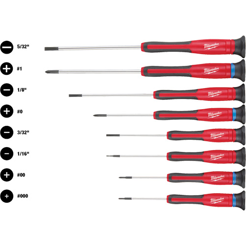 Jeu de tournevis de pr&eacute;cision, 8 mcx Planification Entrepots Molloy