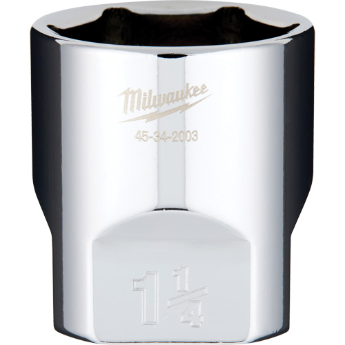 SAE Socket with Four Flat Sides, 1-1/4", 1/2" Drive, 6 Points Planification Entrepots Molloy