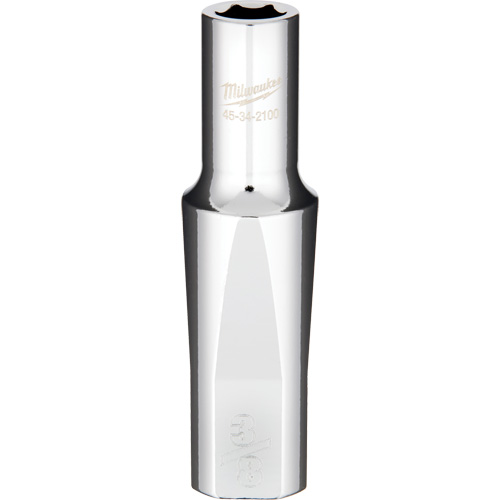 SAE Socket with Four Flat Sides, 3/8", 1/2" Drive, 6 Points, Deep Planification Entrepots Molloy