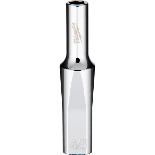 Douille m&eacute;trique avec c&ocirc;t&eacute;s Four Flats, 4,5 mm, Prise 1/4", 6 pans, Profond Planification Entrepots Molloy
