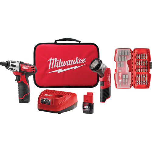 Screwdriver & Light Accessory Kit, Lithium-Ion, 12 V Planification Entrepots Molloy