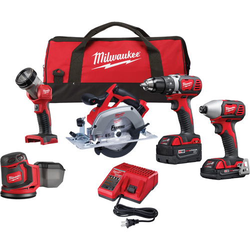 M18 5-Tool Combo Kit, Lithium-Ion, 18 V Planification Entrepots Molloy