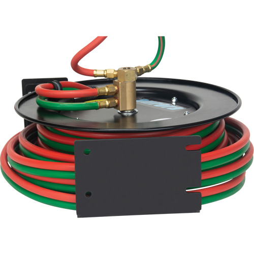 Welding Hose Reel, Welding Gases, 1/4" x 25', Single Hose, 300 psi Planification Entrepots Molloy