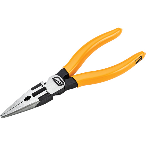 Pitbull Dipped Handle Long Nose Pliers, 6" L Planification Entrepots Molloy