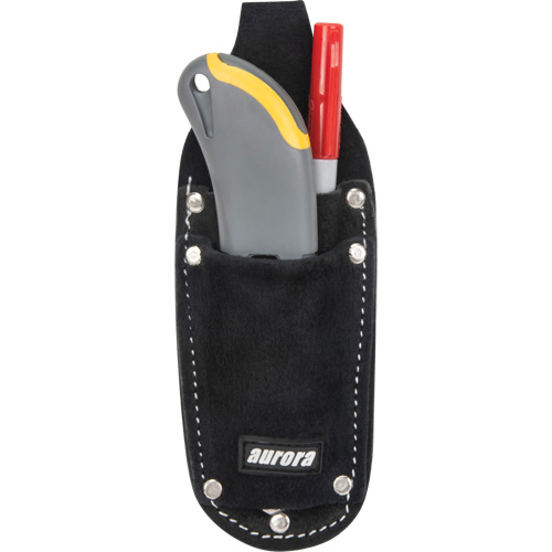 Utility Pouch, Knife Holder, Leather, 3 Pockets Planification Entrepots Molloy