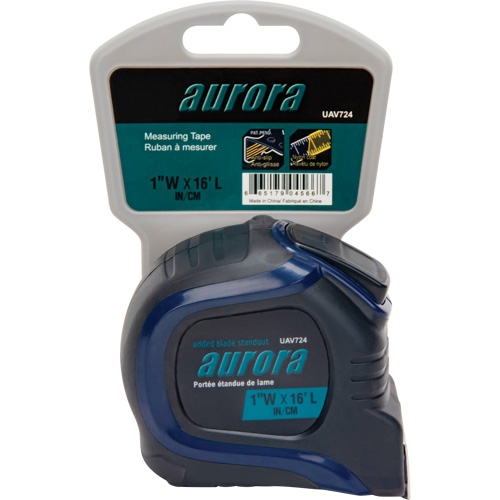 Ruban &agrave; mesurer, 1" x 16', Marques de goujon Imp&eacute;rial & m&eacute;trique Planification Entrepots Molloy