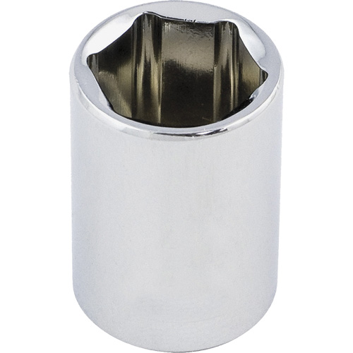 Douille chrom&eacute;e ordinaire, 1/2", Prise 3/8", 6 pans Planification Entrepots Molloy