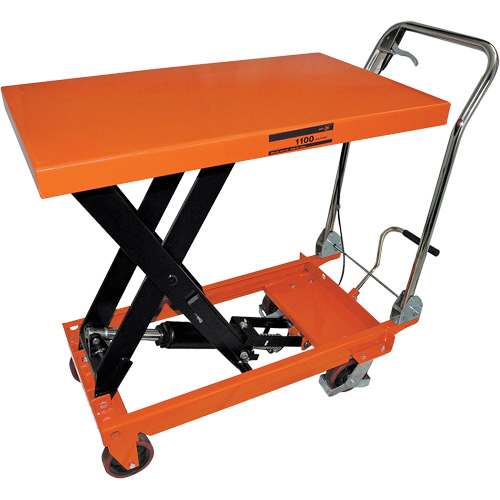 SLC-1100 SLC Series Hydraulic Scissor Lift Cart, 39" L x 21" W, 1100 lbs. Cap. Planification Entrepots Molloy