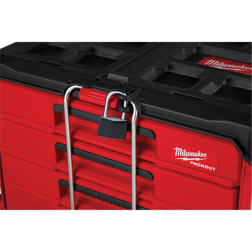 PackOut 4-Drawer Tool Box, 16-3/10" x 22-1/5" x 14-3/10", Red Planification Entrepots Molloy