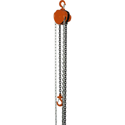 VHC Series Chain Hoists, 10' Lift, 1100 lbs. (0.5 tons) Capacity, Alloy Steel Chain Planification Entrepots Molloy