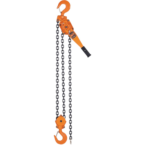 KLP-600L-5 KLP Series Lever Chain Hoists, 5' Lift, 12000 lbs. (6 tons) Capacity, Steel Chain Planification Entrepots Molloy