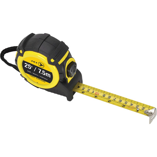 JLTM-425SM Tape Measures, 1" x 25', Metric & Imperial Graduations Planification Entrepots Molloy