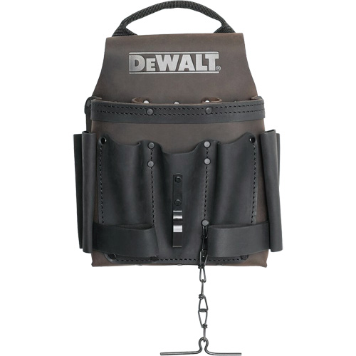 Electrician Tool Pouch, Multiple Tool Holder, Leather, 8 Pockets Planification Entrepots Molloy