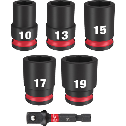 Shockwave Impact Duty Metric Socket Set, 6 Pcs, Impact, 3/8" Drive Size Planification Entrepots Molloy