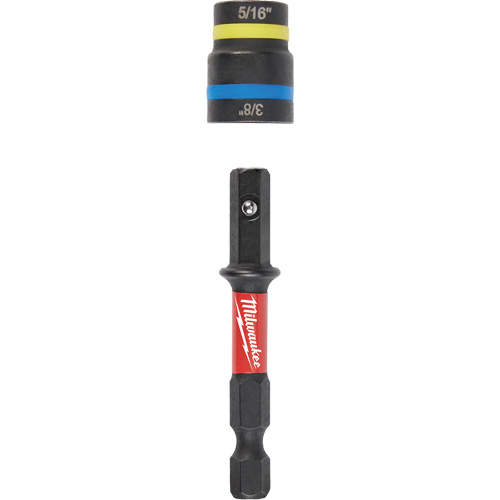 Tourne-&eacute;crous 2-en-1 Shockwave Impact Duty Quik-Clear, 5/16"/3/8" prise, 2-1/2" lo, Magn&eacute;tique Planification Entrepots Molloy
