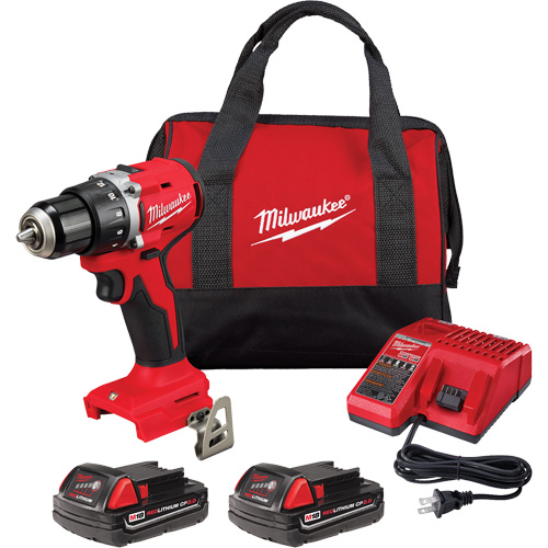 Ensemble perceuse/visseuse compacte sans balai M18, Lithium-ion, 18 V, Mandrin 1/2", Couple 550 lb-po Planification Entrepots Molloy