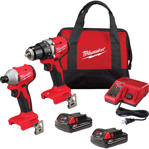 M18 Compact Brushless ½” Drill Driver & ¼” Hex Impact Driver Combo Kit, Lithium-Ion, 18 V Planification Entrepots Molloy