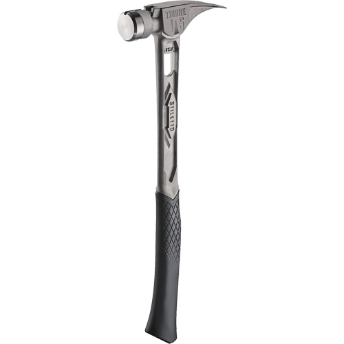 TIBONE Smooth Titanium Framing Hammer, 15 oz., Solid Steel Handle, 17-17/50" L Planification Entrepots Molloy