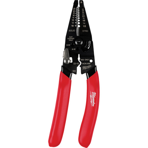 Multi-Purpose Dipped Grip Wire Stripper & Cutter with Reinforced Head Planification Entrepots Molloy