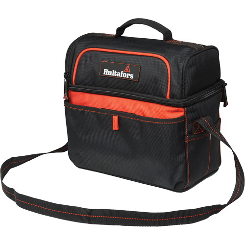 Sac &agrave; outils et glaci&egrave;re de 11", Polyester balistique, Noir/Rouge Planification Entrepots Molloy