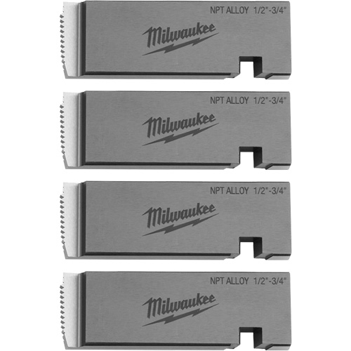 Fili&egrave;res de filetage pour tuyaux universel NPT, Pour tuyau de 1/2"-3/4", Alliage Planification Entrepots Molloy