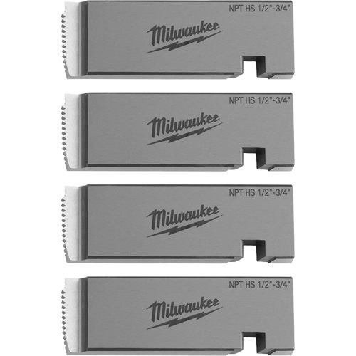 Fili&egrave;res de filetage pour tuyaux universel NPT, Pour tuyau de 1/2"-3/4", Acier rapide Planification Entrepots Molloy