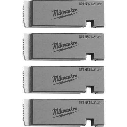 Fili&egrave;res de filetage pour tuyaux universel NPT, Pour tuyau de 1/2"-3/4", Haute vitesse pour acier inoxydable Planification Entrepots Molloy
