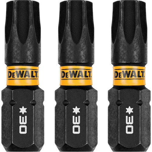 3-Piece FLEXTORQ&reg; Impact Screwdriving Bits, Torx, T-30, 1/4" Drive Planification Entrepots Molloy