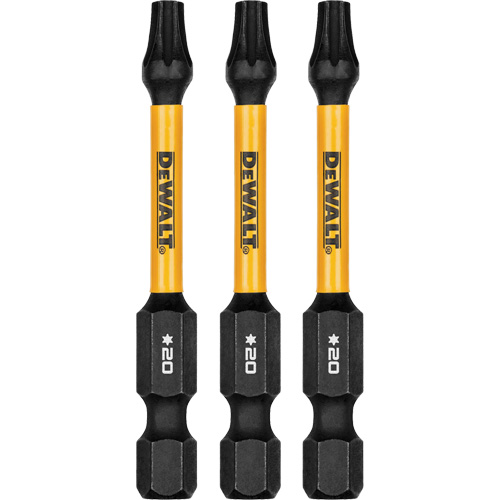 3-Piece FLEXTORQ&reg; Impact Screwdriving Bits, Torx, T-20, 1/4" Drive Planification Entrepots Molloy