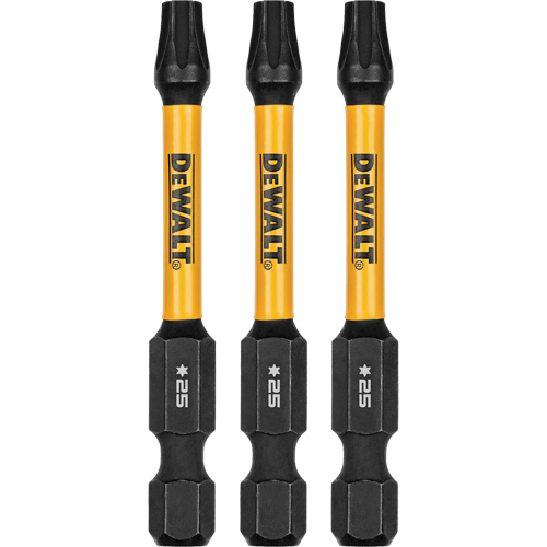 Forets pour tournevis &agrave; chocs FLEXTORQ 3 mcx, Torx, T-25, Prise 1/4" Planification Entrepots Molloy